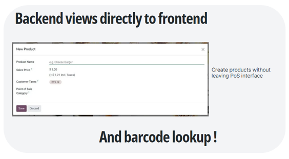 Backend views to frontend in Odoo 18