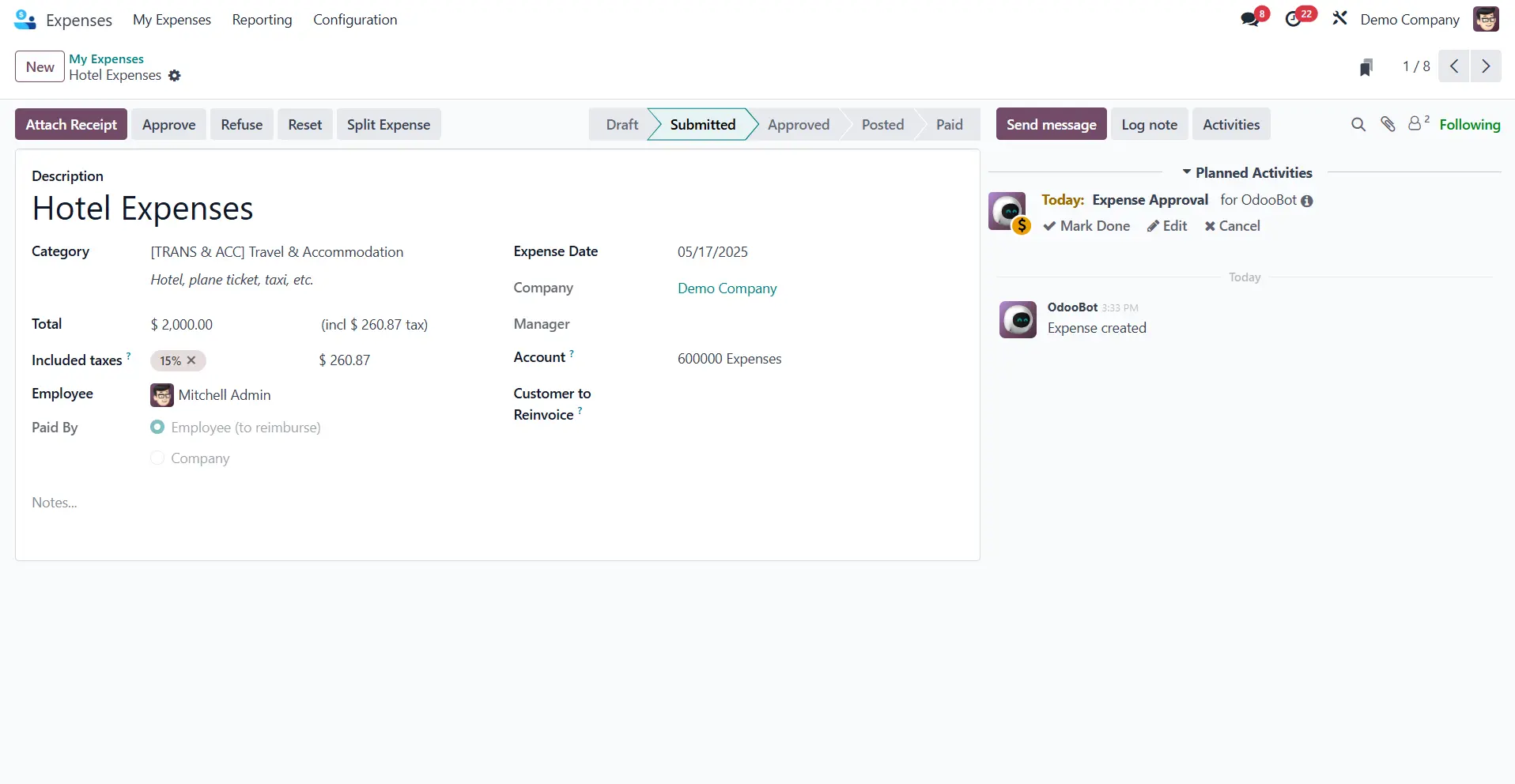 Odoo Expenses Odoo Expenses