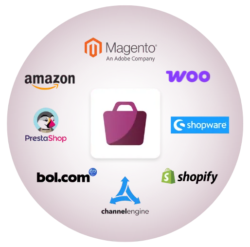 E-commerce connections from odoo Webshop & E-Commerce